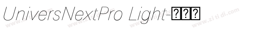 UniversNextPro Light字体转换